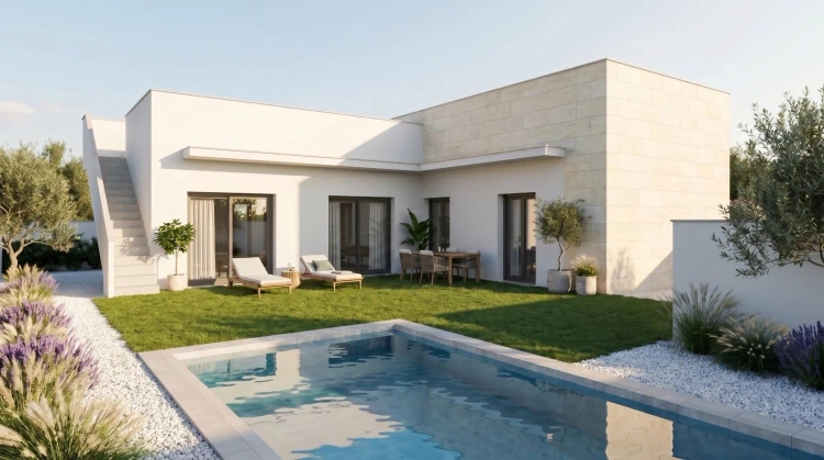 Development of 2 newly built detached villas with private swimming pools at the Mazarrón Country Club